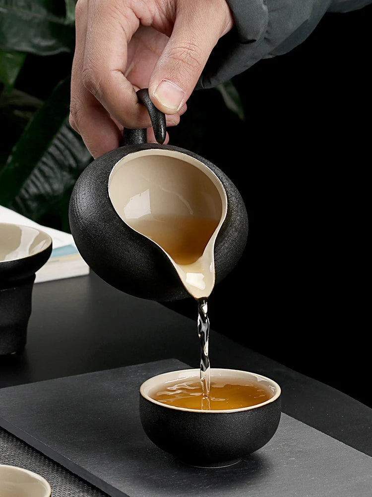 Kyoto Black Ceramic Tea Set