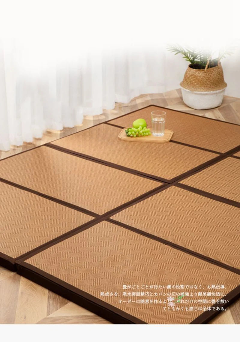 Natural Bamboo Fiber Rattan Floor Mat