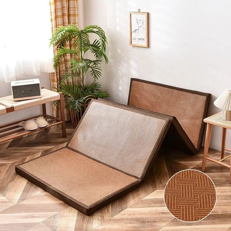 Natural Bamboo Fiber Rattan Floor Mat