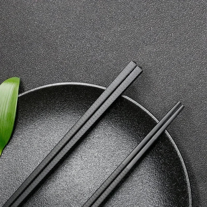 Reusable Black Alloy Chopstick Sets - Various Design