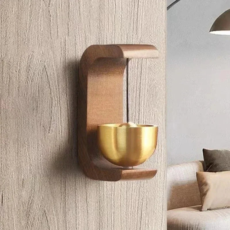 Japanese-Style Wooden Magnetic Door Chime